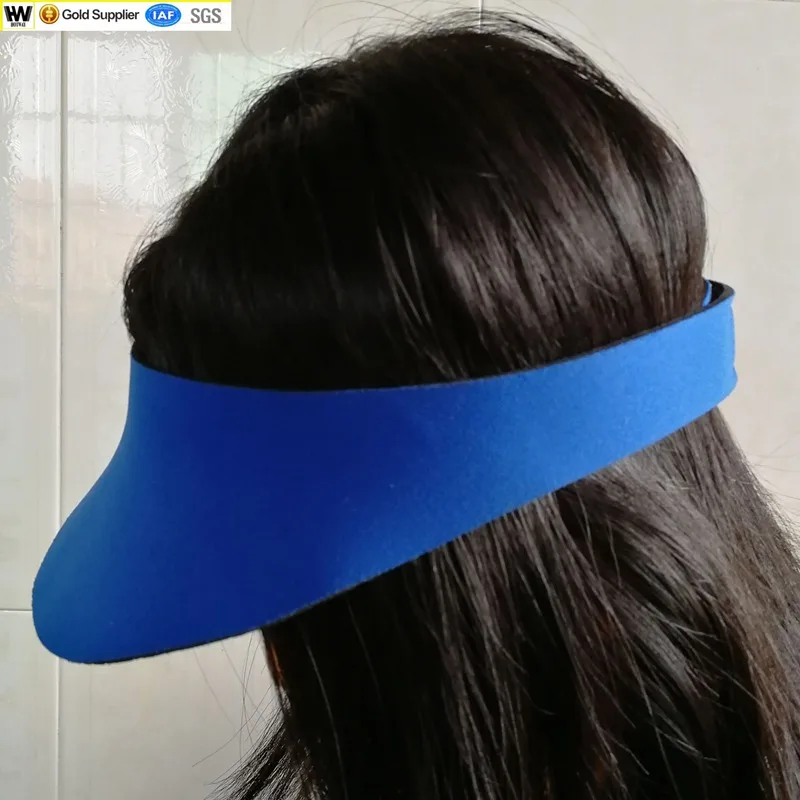 Marathon Cap Double-Color Neoprene Foam Sun Visor Hat