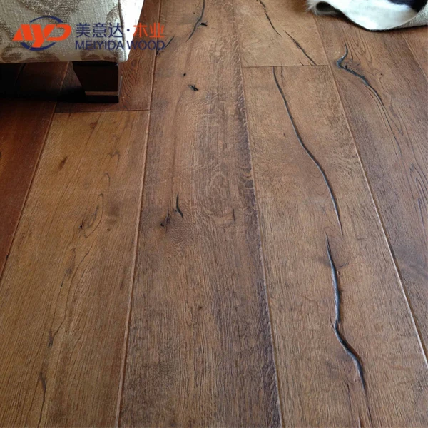 
Engineered Distressed Vintage Golden Oak 190mm x 15-4mm Handscraped Wood Flooring 