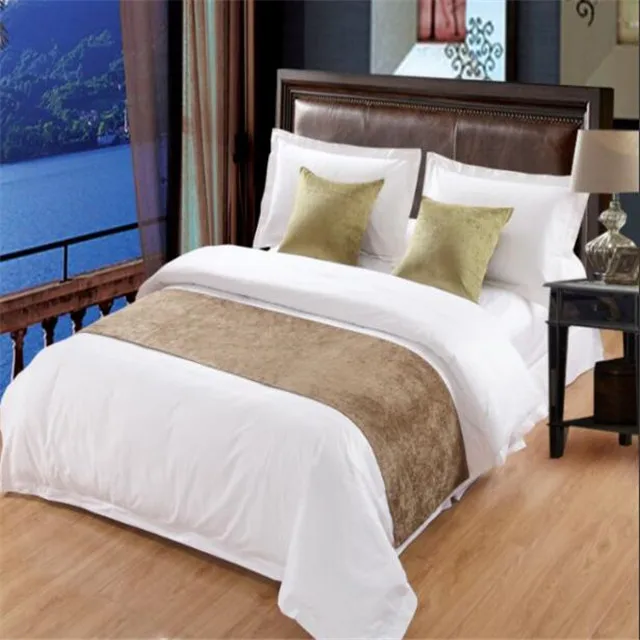 
Hotel Bedding Set Decorative Bed Runner And Cushion Set 
