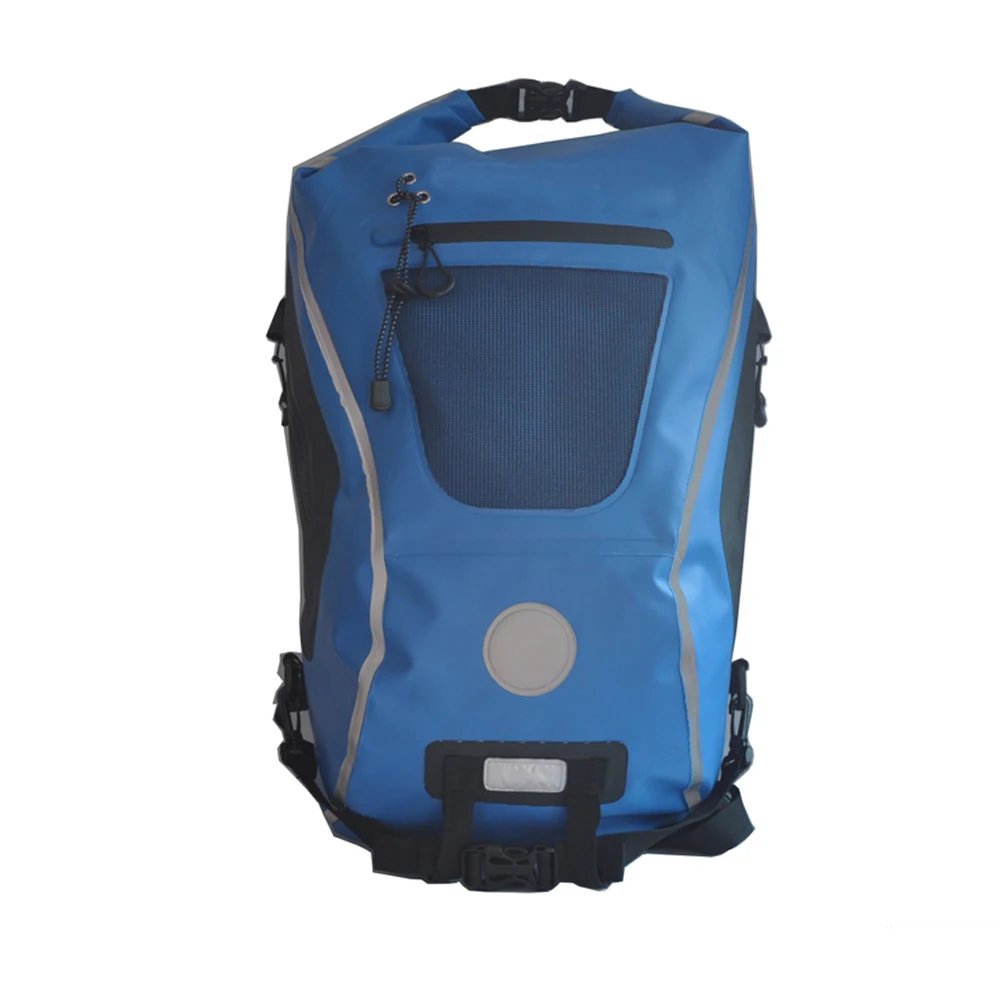 Custom logo 30L 40L 45L best heavy duty PVC tarpaulin welded seams motorcycle waterproof dry bag backpack