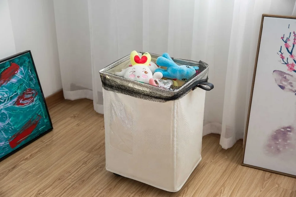 Polyester Fabric Foldable Laundry Basket