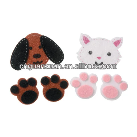 
Stitched Dogs and Cats felties Felt Stickers 