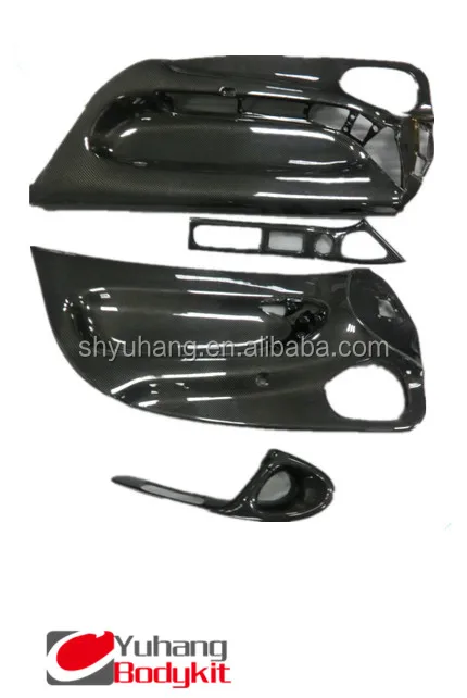 Carbon Fiber RX7 FD3S 1992-1997 Inner Door RHD Panel Replacement Door Card Cover Trim 4 Pcs CF