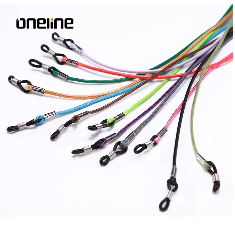 Оптовая продажа с фабрики, веревка для очков из искусственной кожи, модная веревка для очков любого цвета на заказ