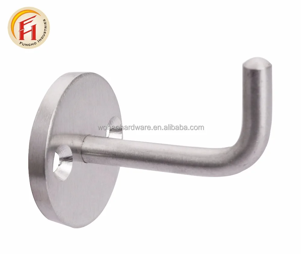 
Best selling bathroom round bar strong robe wall mounted stainless steel 304 hanger kitchen towel hook for clothes line hanger 