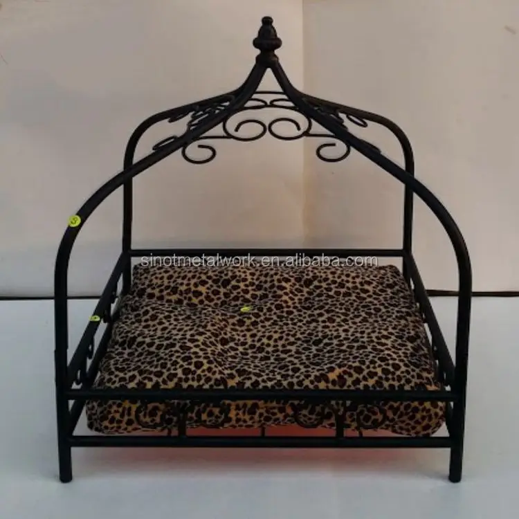 
New custom design metal frame pet bed wrought iron cheap dog bed 