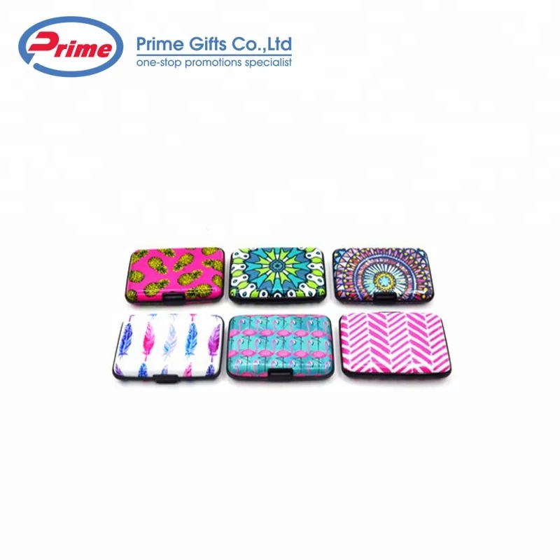 Wholesale Promotional Gifts Rfid Aluminum Card Holder Wallet with Custom Logo