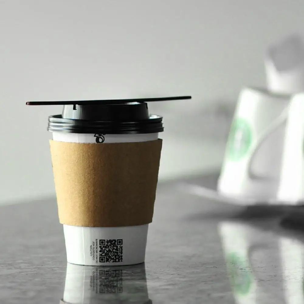 
Hot sell 12oz paper coffee cups and sleeves lids 120 set by gold supplier to Amazon 