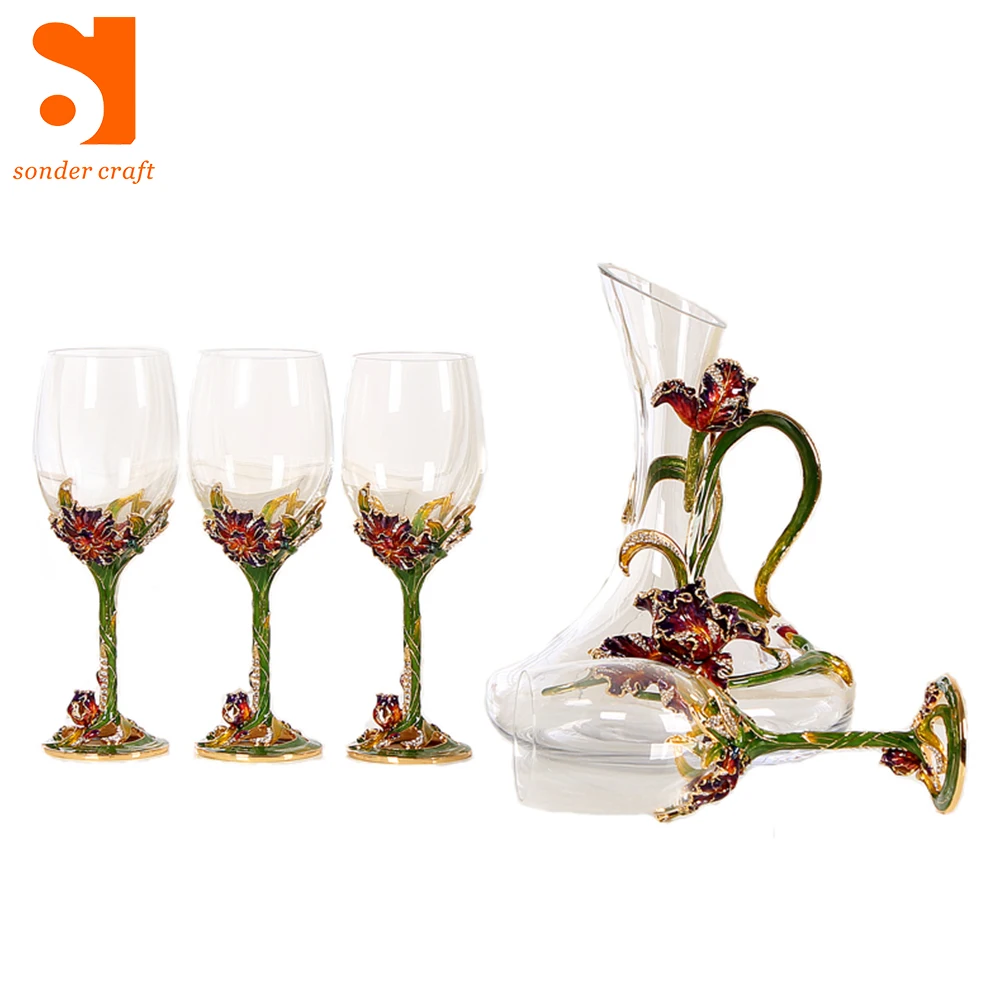
SONDER New Arrival Crystal Wine Glassware Unique Wine Glass Set 