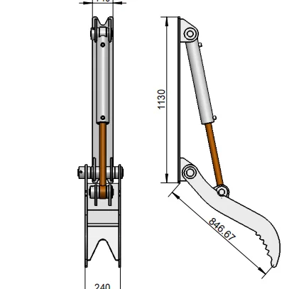 HYDRAULIC THUMB FOR ALL MAKES & MODELS OF EXCAVATORS