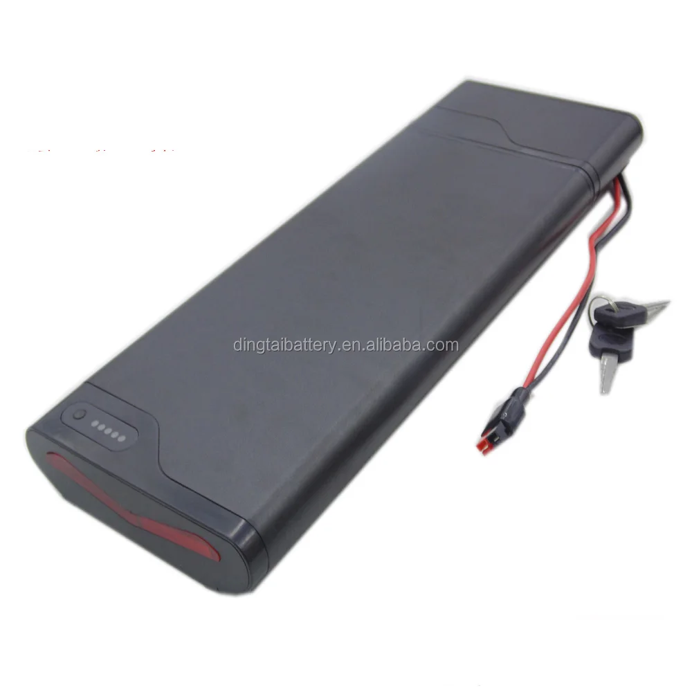 Light Weight Ebike Battery 36v 7.8ah 8.7ah 9ah 9.6ah 10ah 10.5ah Slim Rear Rack case Electric Bike Li Ion Battery