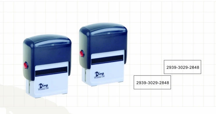 2021 new custom sizes office use plastic rubber material self inking stamp stamp 30*30mm round45mm 40mm  38*14mm 48mm*17mm