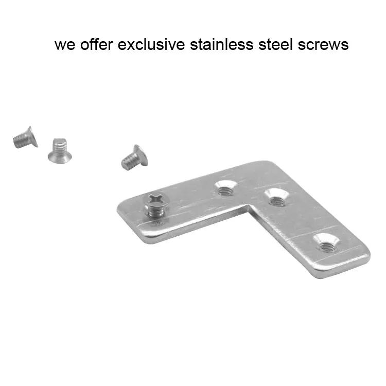 Aluminum alloy profile glass door and window corner code cabinet drawer metal corner code furniture hardware fitting connector