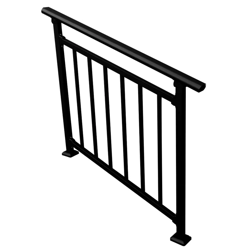 2019 Simple design of Black aluminum railing for deck