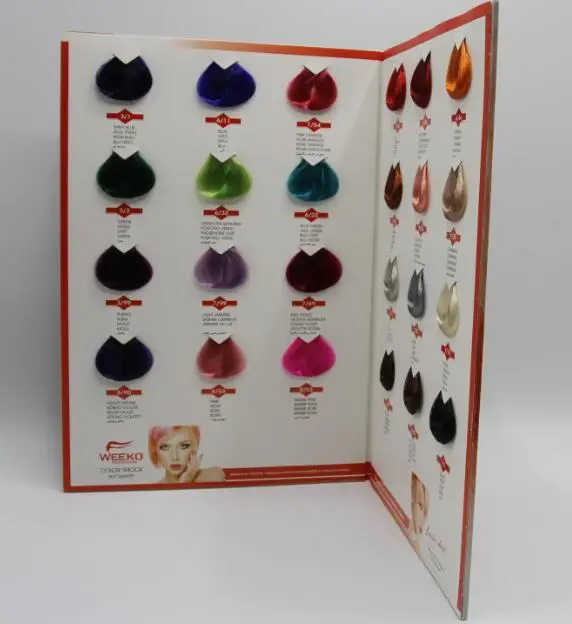 Hair Color- BEAUTY 2020 2020 Cosmoprof Hair Album HOT HOT SALON HOT BEST Hand made Catalogue for Salon Hair Dye with hair Swatches, OEM/ODM