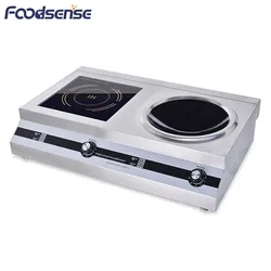 Guangdong Supplier CE Certification 5000W Electric Double Waterproof Induction Cooker Plate