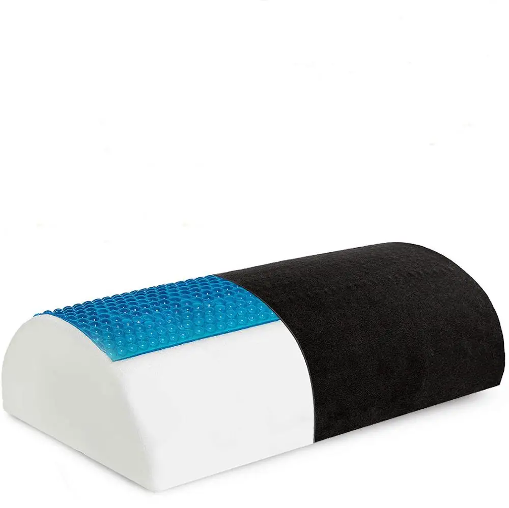 Гелевая подушка Half Moon Bolster Semi-Roll Pillow-поддержка лодыжки и колена-нога Elevation Pillow