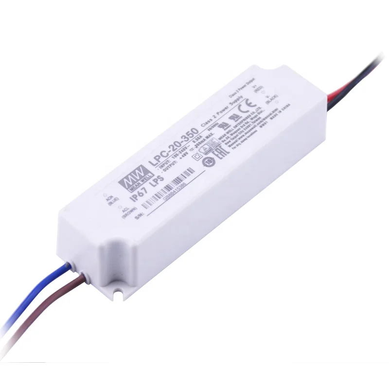Mean well led driver LPC-20-350 20W 350ma led driver
