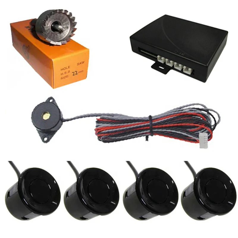 Parking Reversing Sensor Kit Buzzer System Alarm Car Parking Assistan System