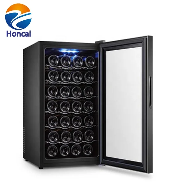 
70L 28bottles new design glass door humidity control refrigerators for wine 