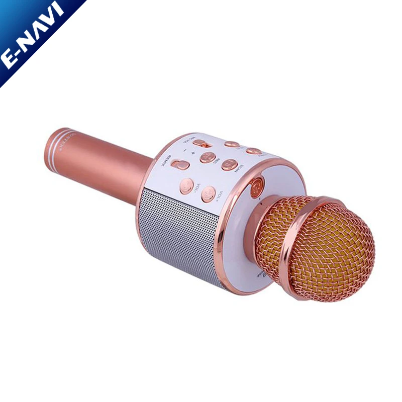 
WS858 Handheld Mic Speaker USB Portable Wireless KTV Karaoke Microphone for Mobile Phone and TV 