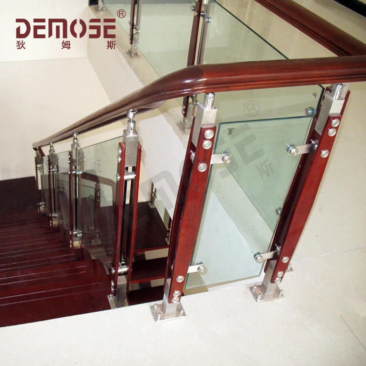 steel wood stair handrail designs