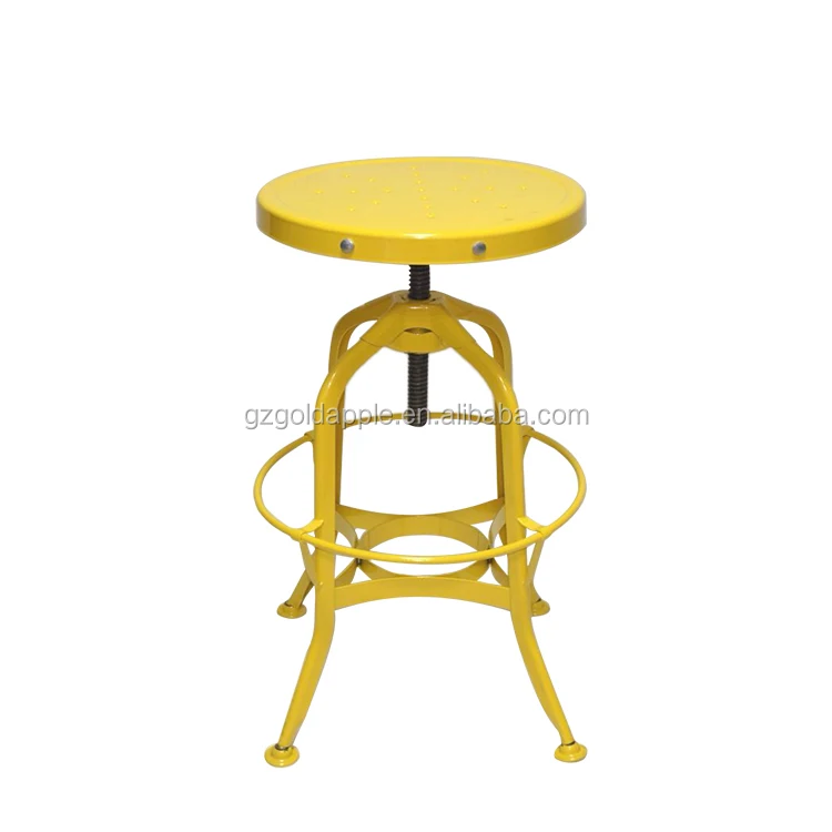 Good Quality yellow Metal Bar Chair Stool High Chair