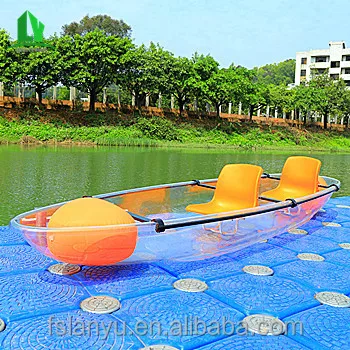 clear canoe flat bottom 2 person kayak sale