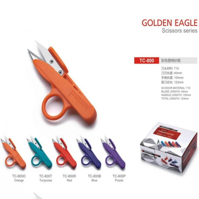 
Hot Sell Golden Eagle Yarn Scissors TC-800 Thread Cutter High Quality Clothing Shears Carbon Steel Small Trimmer 