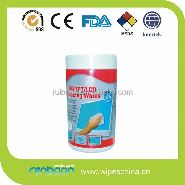 
OEM/ODM Computer/Office Equipment Cleaner Laptop/Screen Cleaner Monitor Clean wipes 
