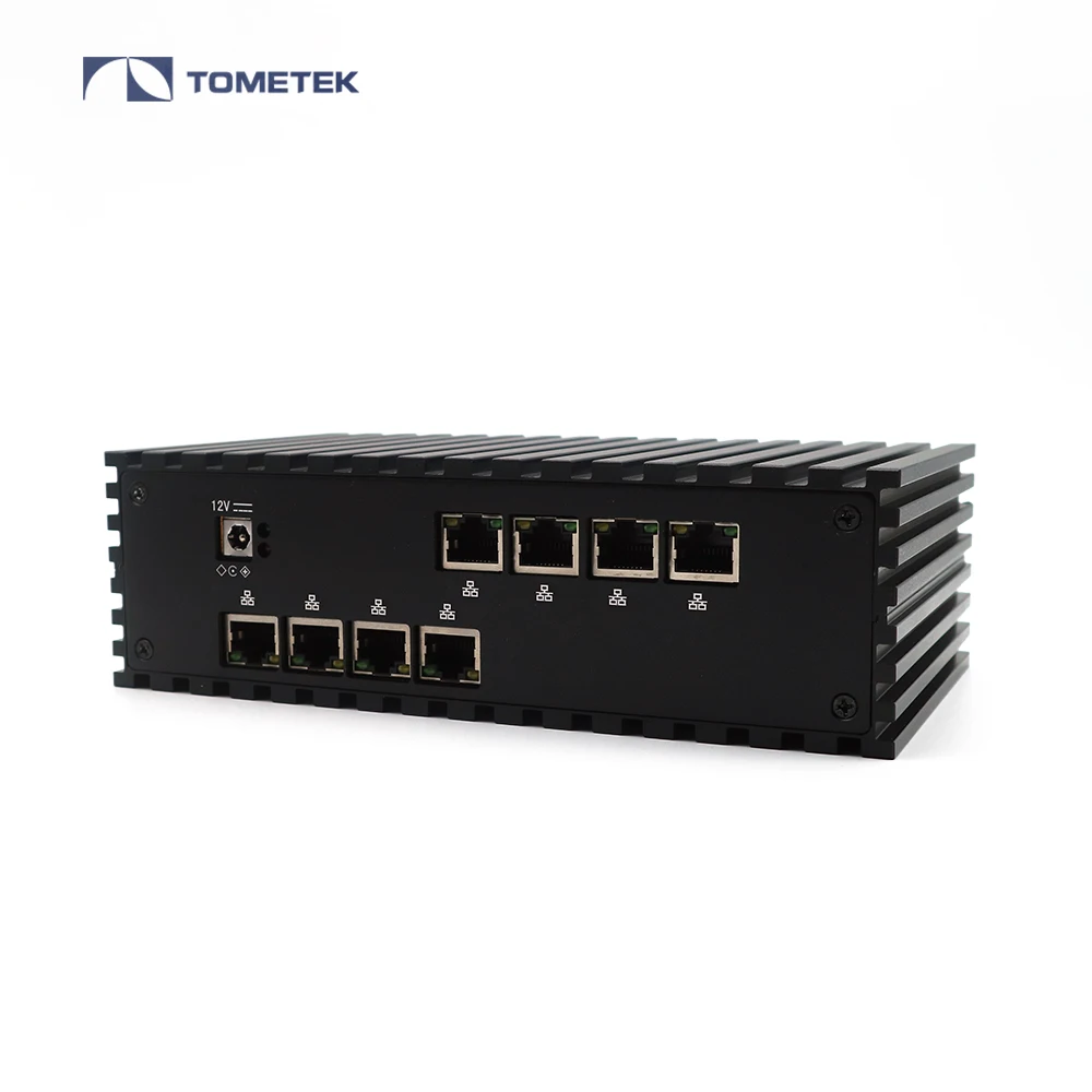 x86 vyos pfsense mini server 8 lan port mini pc intel i3