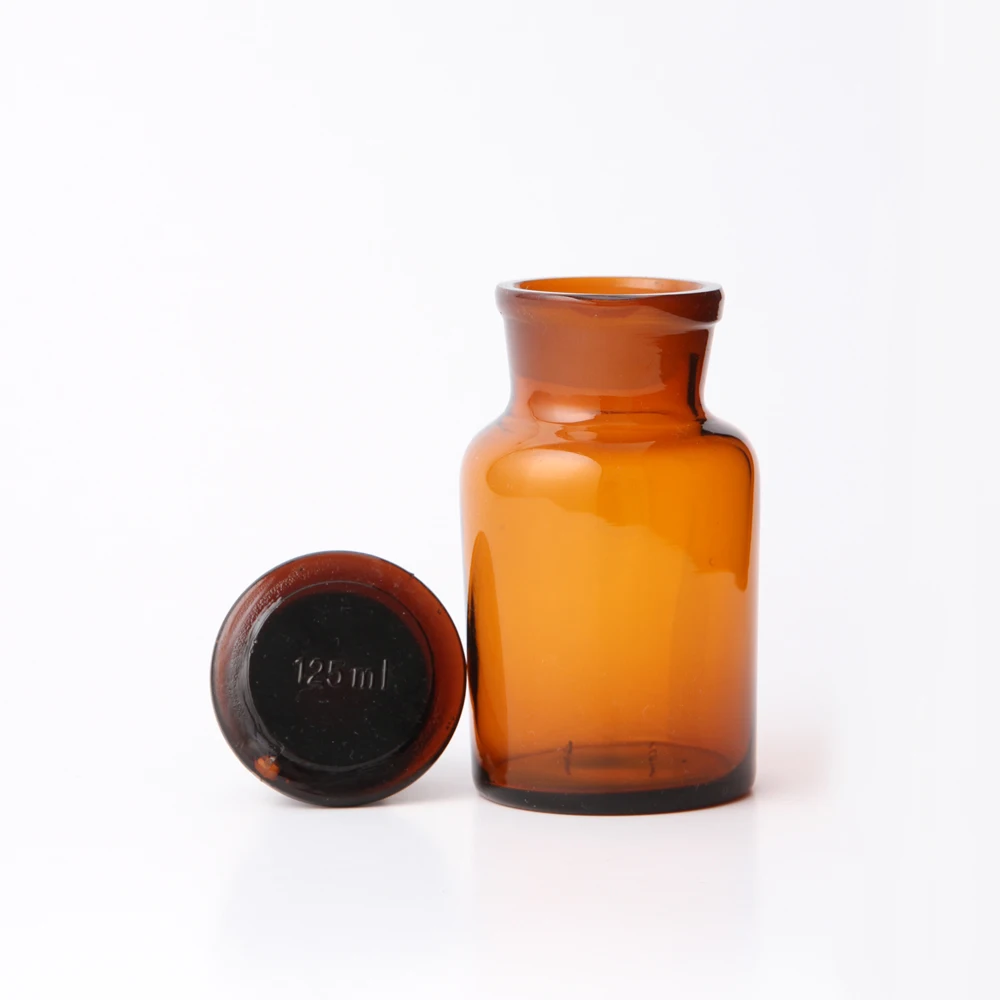 
Huaou amber glass wide mouth cheap and good quality reagent bottle 