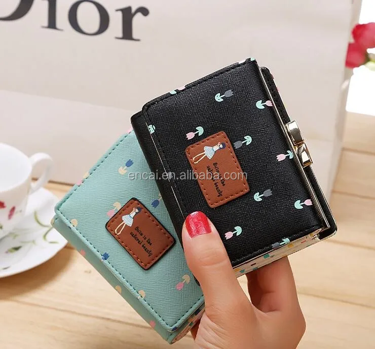 Маленький кошелек Encai из искусственной кожи, кошелек для подростков и студентов, милый кошелек для девочек