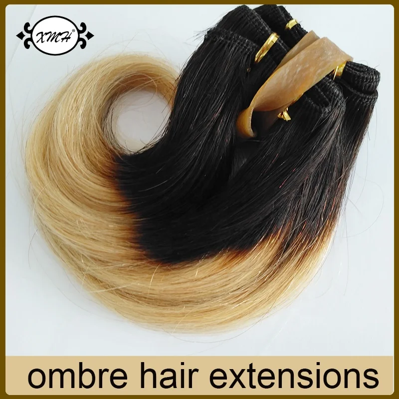Wholesale 6inch Short Hair Weave Ombre Colors 100%Human Hair Extensions 1B/27 30 Red 99J Grey Purple