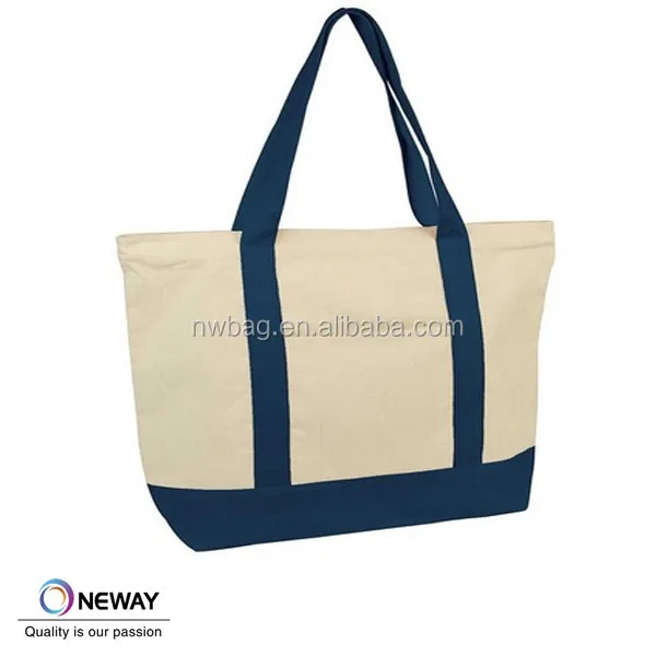 
Cotton Canvas Boat Tote Bag /heavy duty shopping bags 