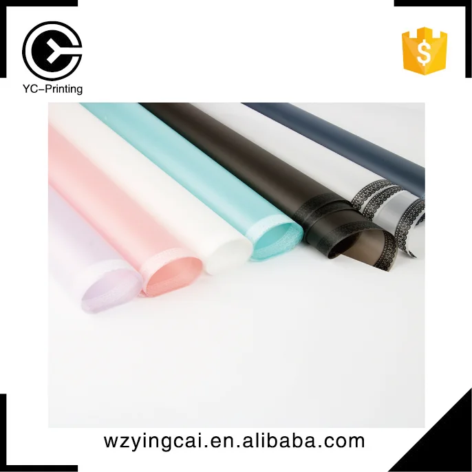 
Luxury colorful flower cellophane cellophane wrapping glass paper 