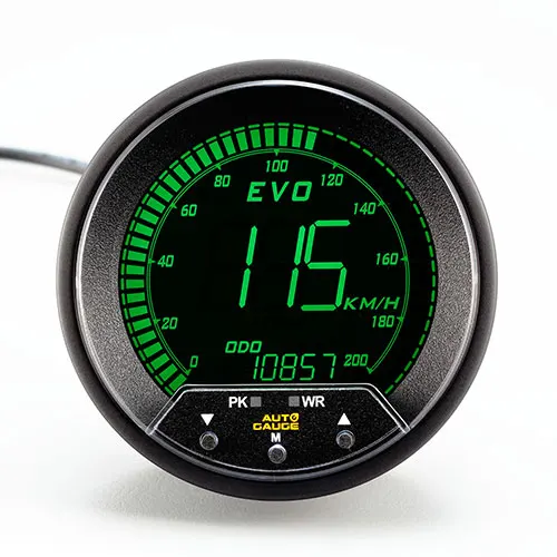 Light Weight Colored 85mm Digital Auto KMH MPH  Speedometer