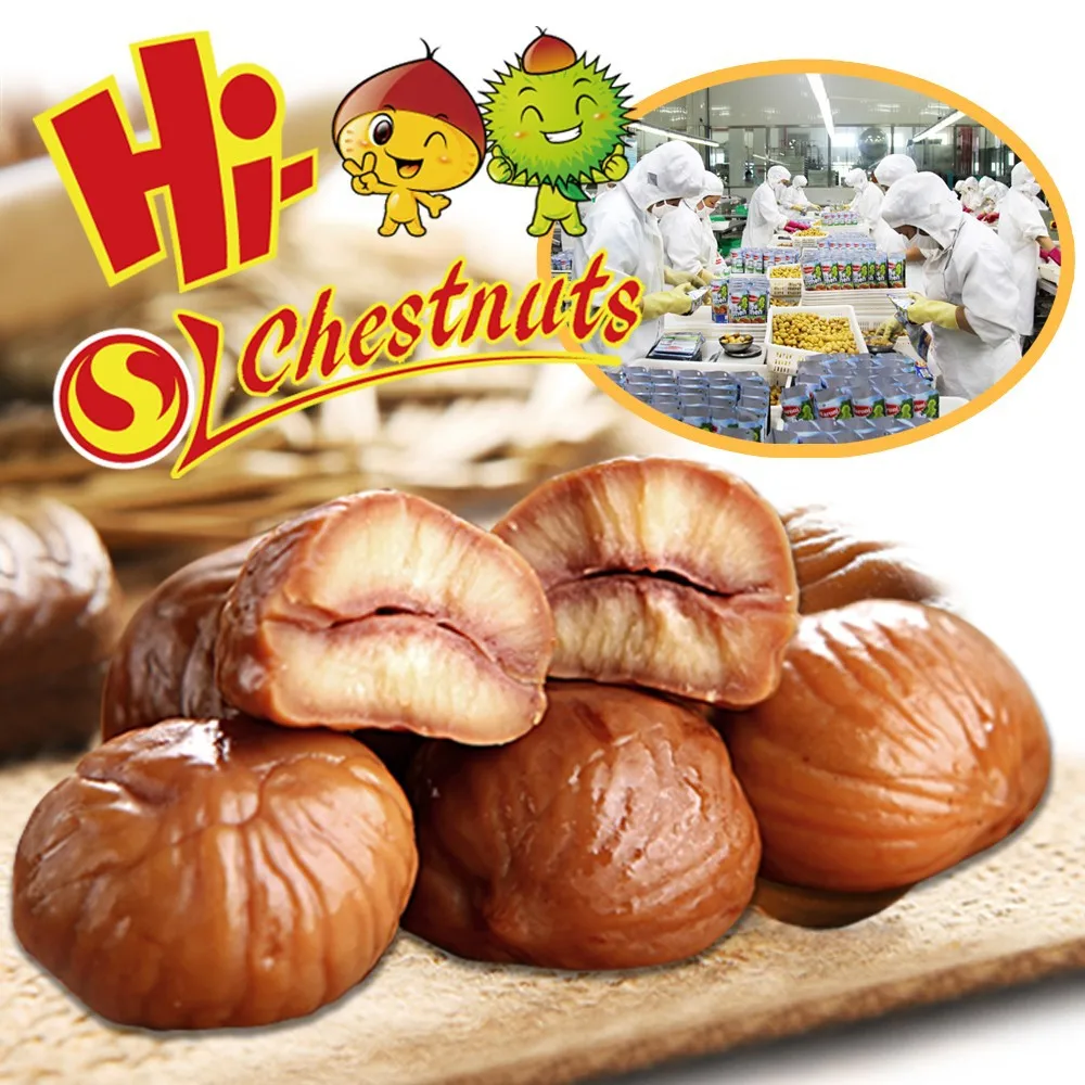 Hot sale roasted peeled organic Halal chestnut snack