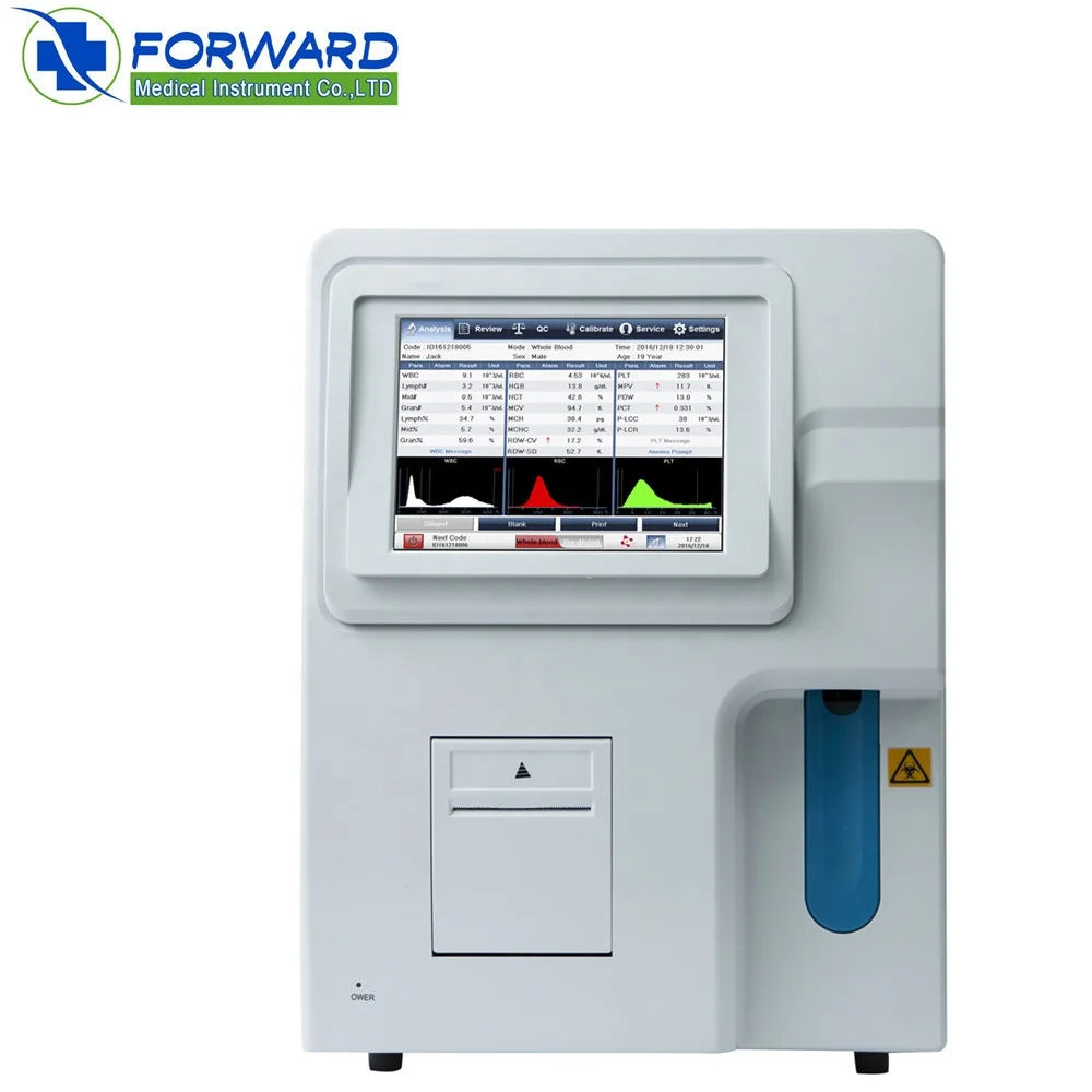 Лабораторные анализаторы гематологии с автоматическим тестированием крови на 60 скоростей