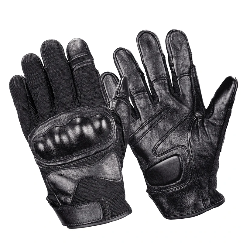 Cycling motorcycle sports leather gloves for man