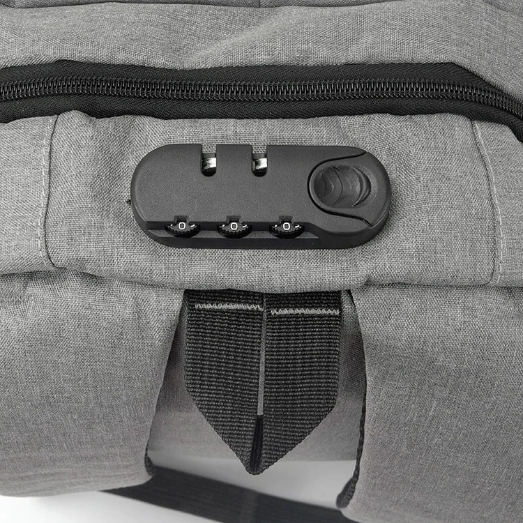 Free Sample Usb Grey Reflect Pc Travel Bag Smart Backpack With Anti