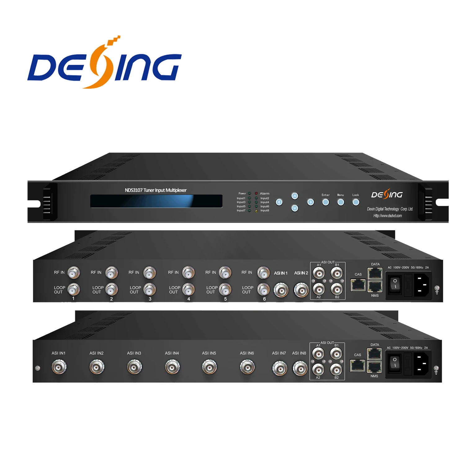 (t)input multiplexer, 6 in 1 dvb (t) decoder