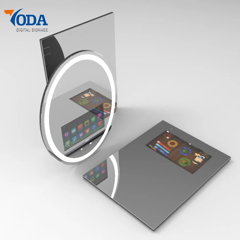 
18.5inch touch screen smart mirror with Android OS for smart home & buplic washroom use 