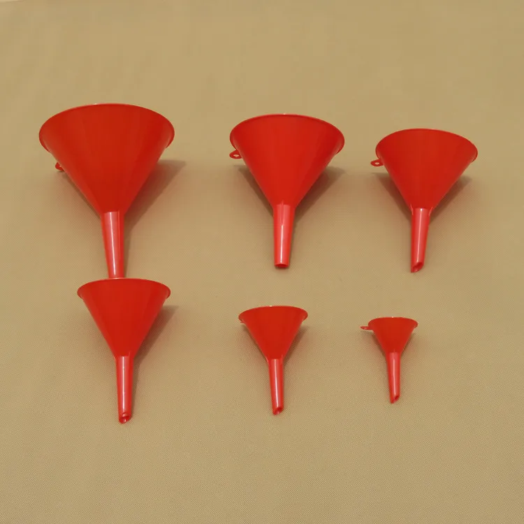 Funnel Set of plastic funnels for kitchen laboratory garage, automotive liquids, set of 6, 50-160 ml