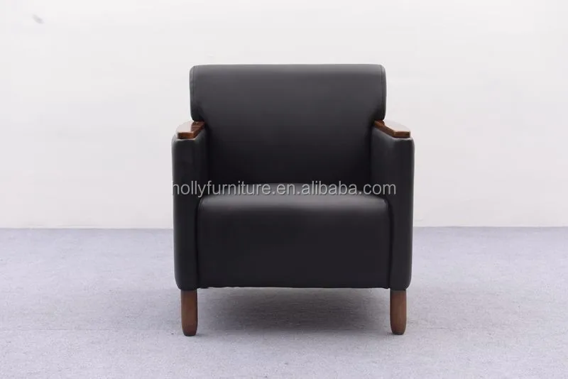 Hollyfurniture HL-8056 грецкого ореха деревянный подлокотник кожаный