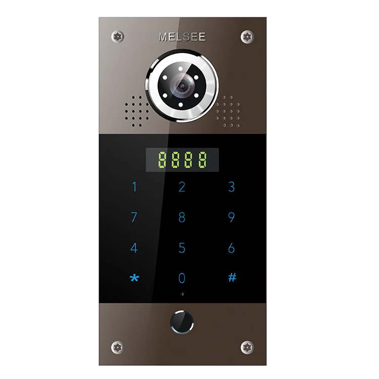 Melsee factory 4 wire single home villa video door intercom system