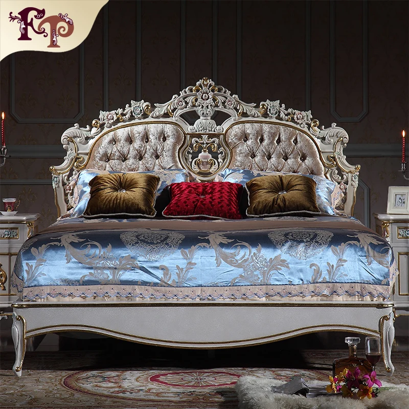 Комфортная тканевая кровать, здоровая королевская роскошная кровать с домашней мебелью, роскошная кровать размера king