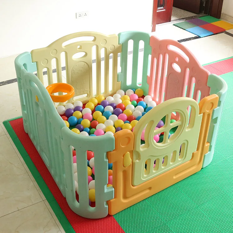 Multiple sizes plastic children play area fence baby game fence