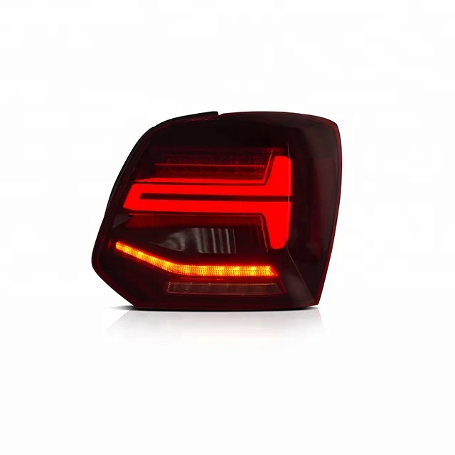 VLAND New LED Taillights Assembly For VW Polo/Vento MK5 2009-2016 With Dynamic Turn Signal Tail Lamp