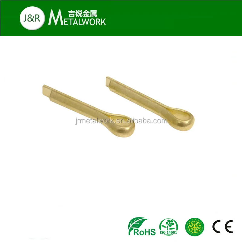 Factory tin plated DIN94 coper/brass split pin 0.6mm  0.8mm  1mm  1.2mm   1.6 mm  2mm 2.5mm 3.2mm